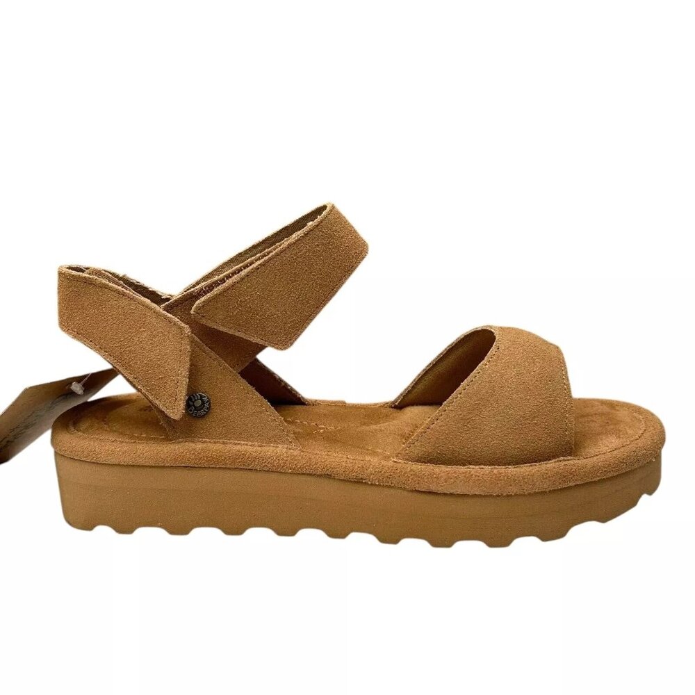 Bearpaw Women's Crest Sandal Size 7 Tan Cushioned Comfortable & Lightweight